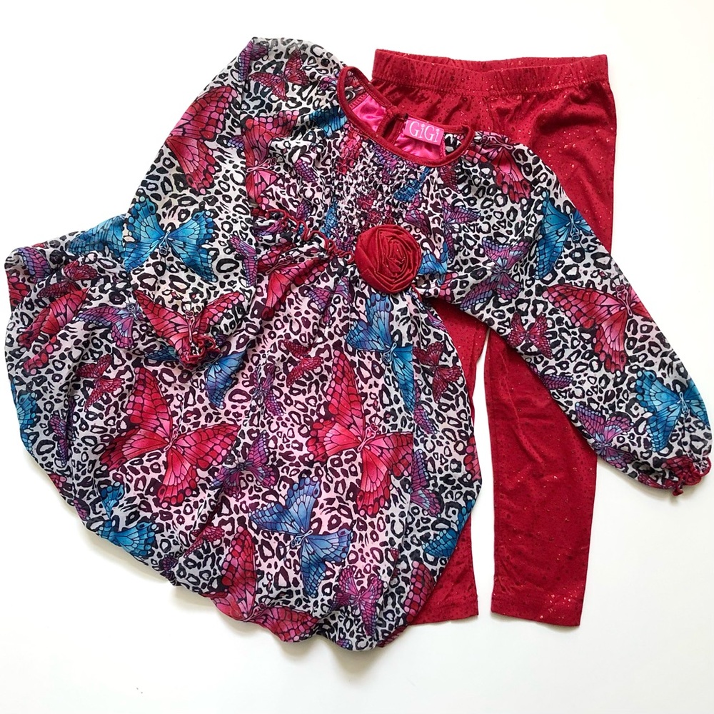 GiGi Dress and Leggings Outfit 3T